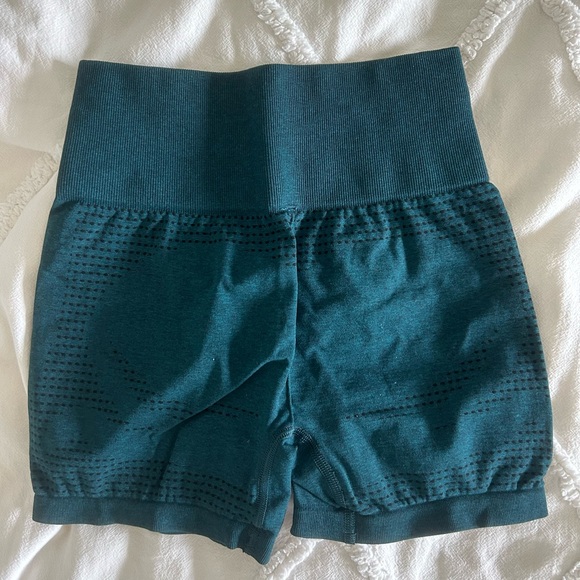 Gymshark Blue Athletic Shorts High-Waisted Compression - Picture 3 of 3